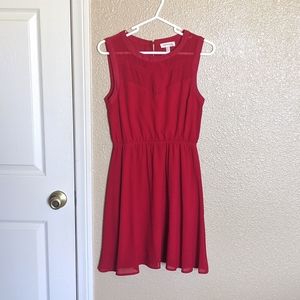 Red Monteau Short Sleeve Dress Medium